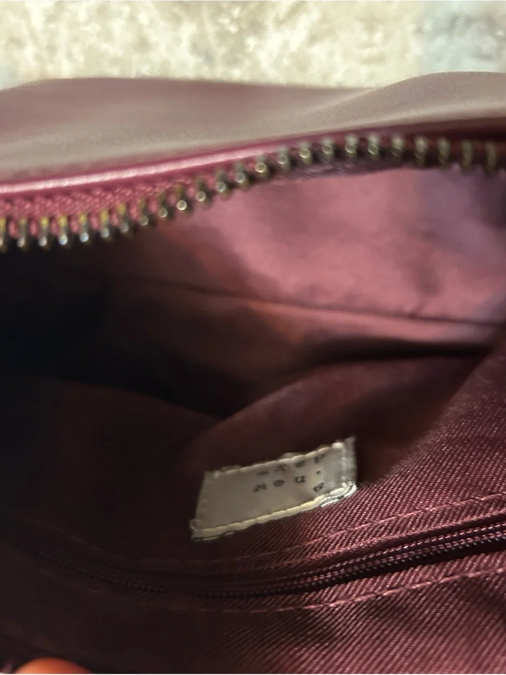 a new day Plum color crossbody bag